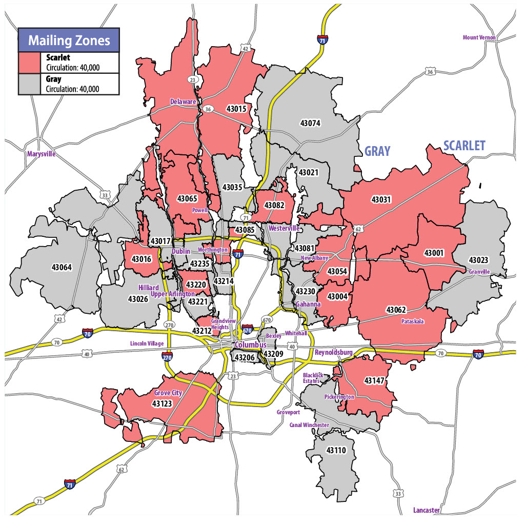 Map of RSVP Columbus